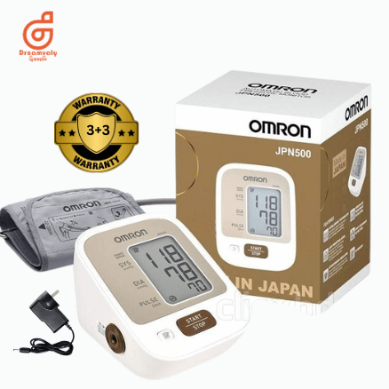 Omron JPN500 Digital Automatic Blood Pressure Monitor with Adapter Made in Japan-Dreamvaly